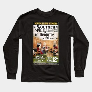 Vintage Travel Poster - Brighton Southern Belle Long Sleeve T-Shirt